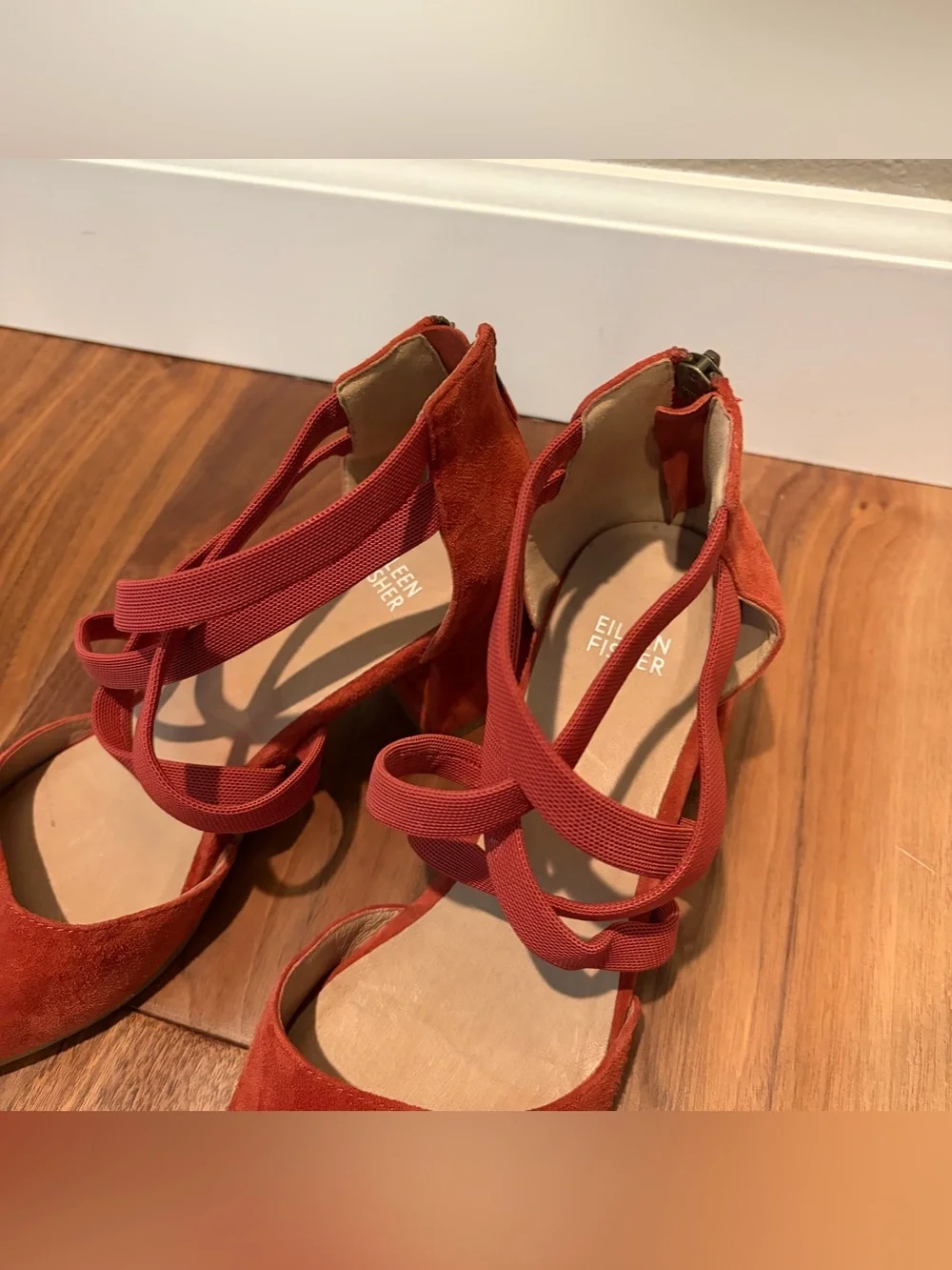 Eileen Fisher Juku Pump Shoes in Cayenne.